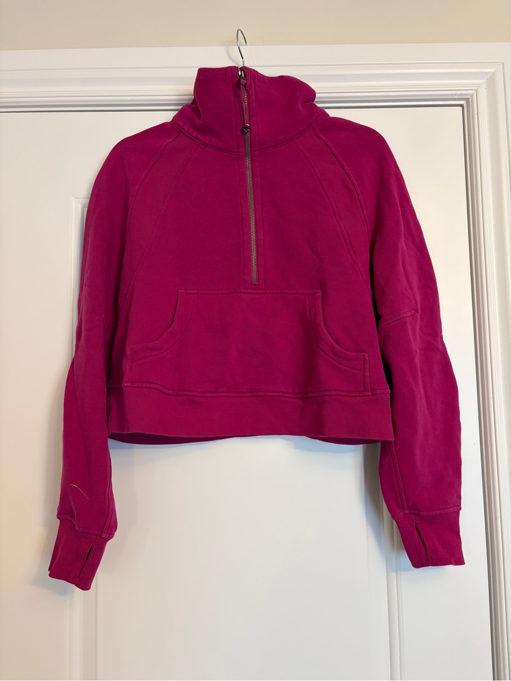 Lululemon Funnel Neck Scuba Cropped Half-Zip Sweatshirt
